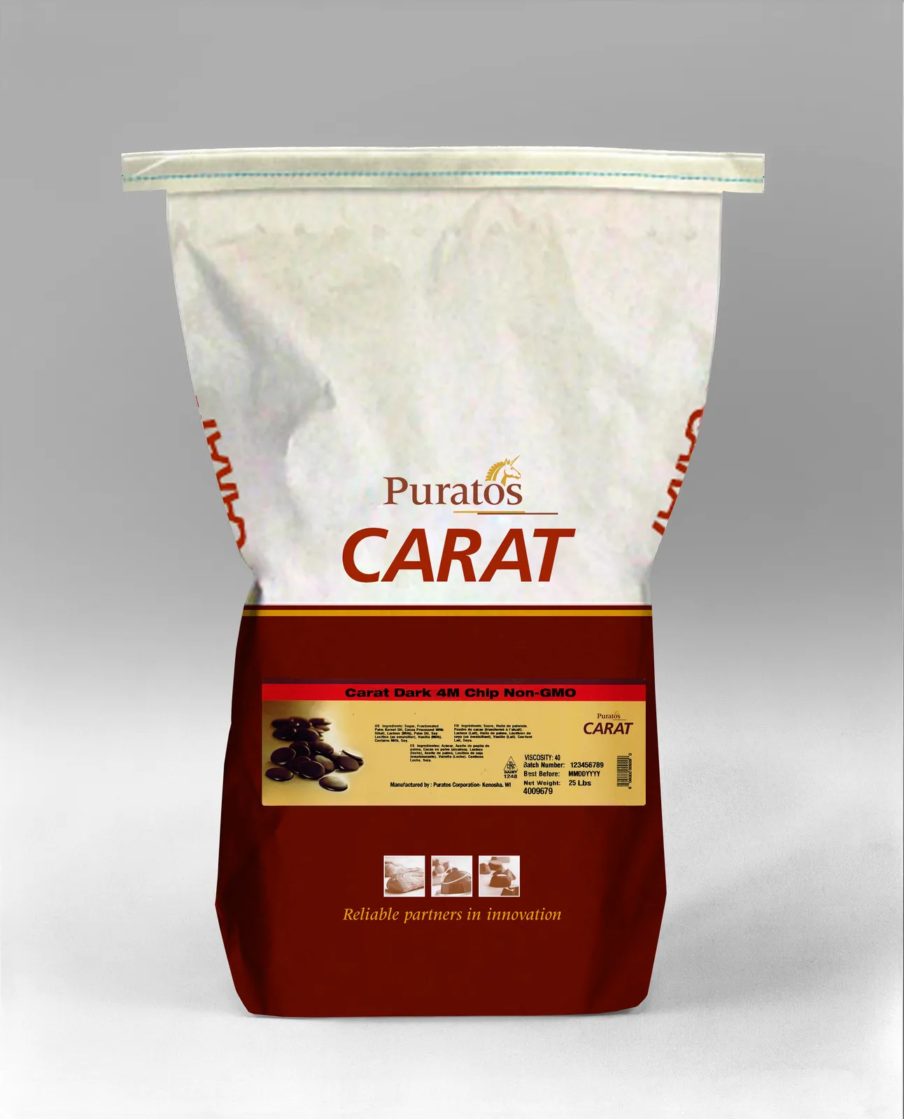 Carat Dark 4M Chip Non-GMO - Puratos